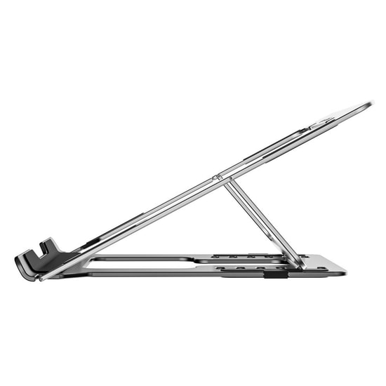 S-Link SL-AL11 Gümüş Alüminyum Katlanabilir Laptop Standı - 6 Açılı Ayarlanabilir, Kaymaz Yüzey, Portatif Tasarım