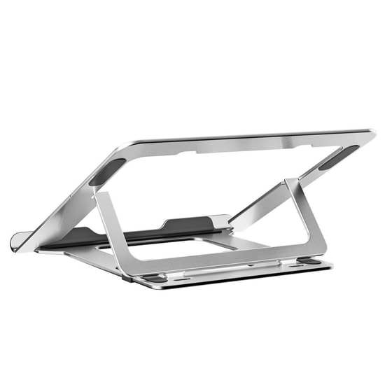 S-Link SL-AL11 Gümüş Alüminyum Katlanabilir Laptop Standı - 6 Açılı Ayarlanabilir, Kaymaz Yüzey, Portatif Tasarım