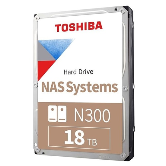 Toshiba N300 18TB 3.5" SATA 3 NAS Hard Disk (MN11ACA18TS) - 7200Rpm, 512MB Cache, 7/24 Kullanım, Helyum Tasarım