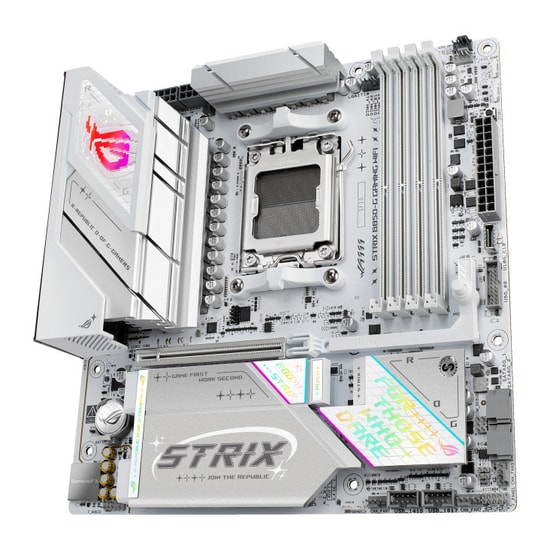 Asus ROG STRIX B850-G GAMING WIFI AM5 DDR5 Anakart - mATX, PCIe 5.0, 4xM.2, WiFi 7, 2.5G LAN, Aura Sync RGB