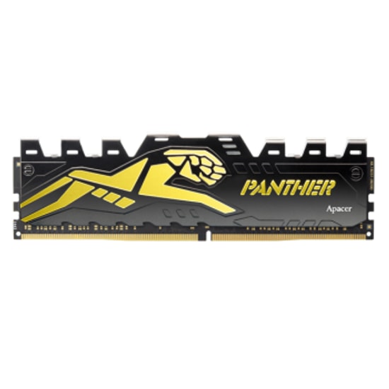 Apacer Panther 16GB (2x8GB) 3200MHz CL16 DDR4 Gaming Ram (AH4U16G32C28Y7GAA-2) - Black-Gold, Masaüstü Bellek Kit