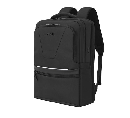 Mack MCE-1213 Office Pro-4 Eco 16" Siyah Laptop Sırt Çantası - USB Şarj Portlu, Su Geçirmez, 19L, Ergonomik Tasarımlı