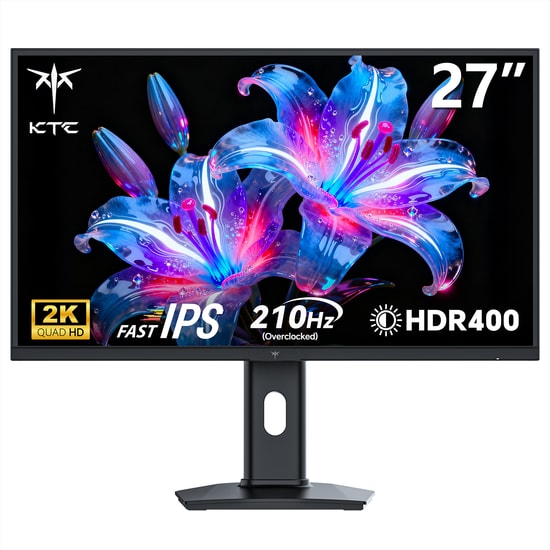 KTC H27T7P 27" QHD 210Hz 1ms IPS Oyuncu Monitörü - 2560x1440, Fast IPS, Adaptive Sync, HDMI, DP, Pivot Flat