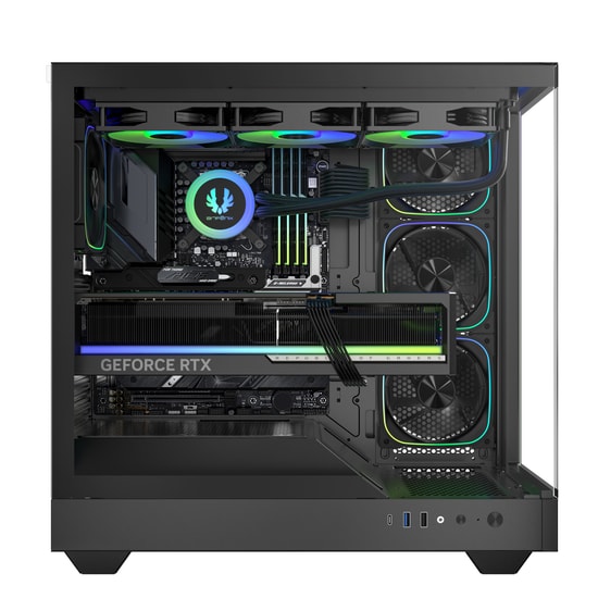BitFenix LEO Siyah 850W 80+ Bronze ATX 3.1 Kasa (BFC-LEO85KKGKK-4A) - 4x ARGB Fan, Temperli Cam, Mesh Panel, ATX