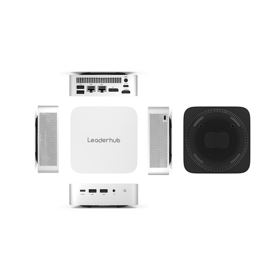 Leaderhub AD8 Mini PC - AMD Ryzen 7 7840HS, 32GB LPDDR5X, 1TB NVMe SSD, Radeon 780M, Çift 2.5G LAN, WiFi 6, BT 5.2