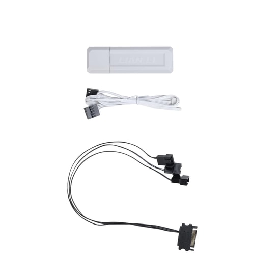 Lian Li L-Wireless Kontrolcü Beyaz (G89.RF-T-W.02) - 2.4GHz Kablosuz Sync, 10 Kanal Desteği, ARGB ve Fan Kontrolü
