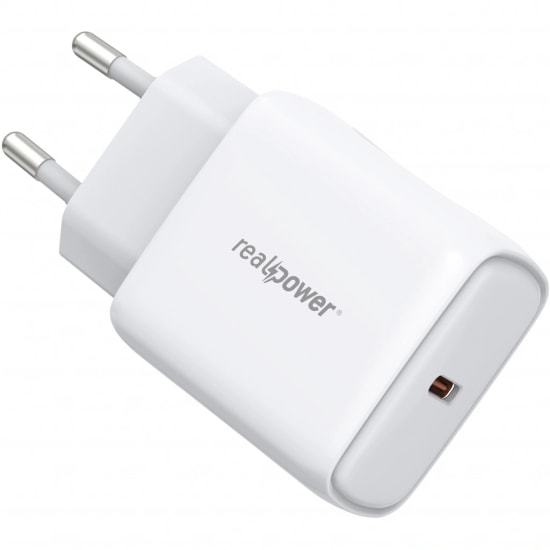 RealPower TC25WWH 25W Şarj Aleti (NT-119367) - Beyaz, 3000 mAh PD Hızlı Şarj Desteği, 1 Saat Altı Şarj Süresi