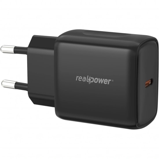 RealPower TC25WBK 25W Şarj Aleti (NT-119366) - Siyah, 3000 mAh PD Hızlı Şarj Desteği, 1 Saat Altı Şarj Süresi