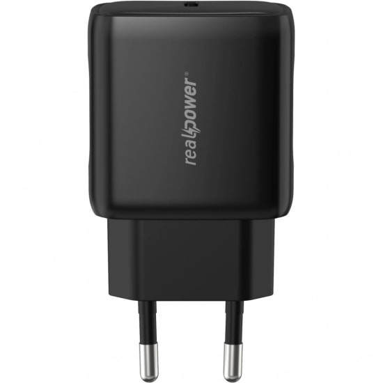 RealPower TC25WBK 25W Şarj Aleti (NT-119366) - Siyah, 3000 mAh PD Hızlı Şarj Desteği, 1 Saat Altı Şarj Süresi