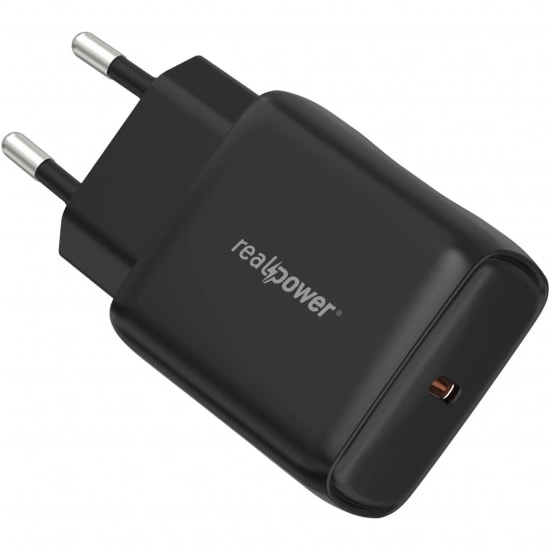 RealPower TC25WBK 25W Şarj Aleti (NT-119366) - Siyah, 3000 mAh PD Hızlı Şarj Desteği, 1 Saat Altı Şarj Süresi