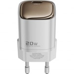 RealPower TCS20WWH 20W GaN Type-C to Lightning Şarj Aleti (NT-119355) - Beyaz, 3000 mAh, Hızlı Şarj, Kablo Dahil