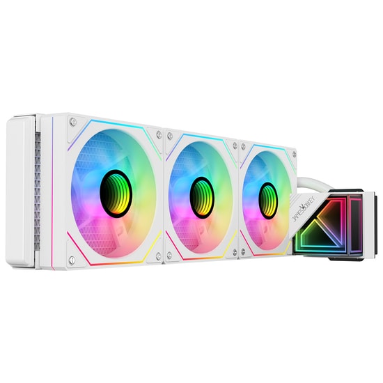 James Donkey Lugis JDC360-ARGB-360MM-WHITE Beyaz Sıvı Soğutucu - 3x120mm PWM Fan, 300W TDP, AM5/LGA1700 Uyumlu
