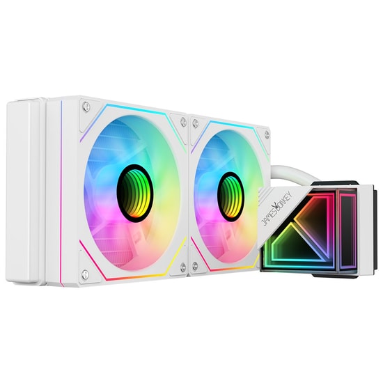 James Donkey LUGIS-JDC240-ARGB-240MM-WHITE Beyaz Sıvı Soğutucu - 2x120mm PWM Fan, 240W TDP, AM5/LGA1700 Uyumlu
