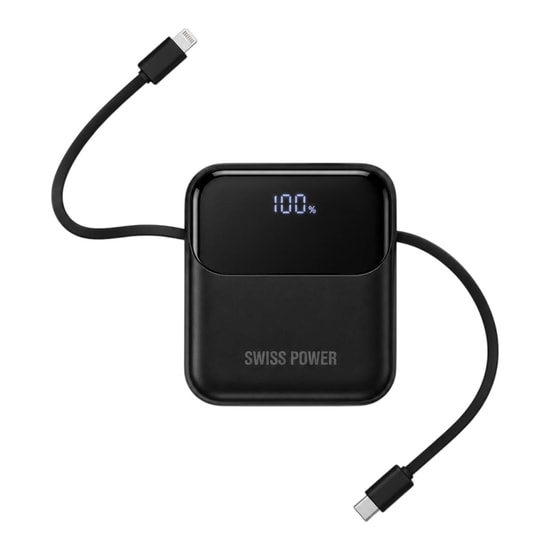 Swiss Power SP-31 Siyah 20000 mAh 22.5W Taşınabilir Powerbank - Hızlı Şarj Desteği, Led Göstergeli, Siyah Renk