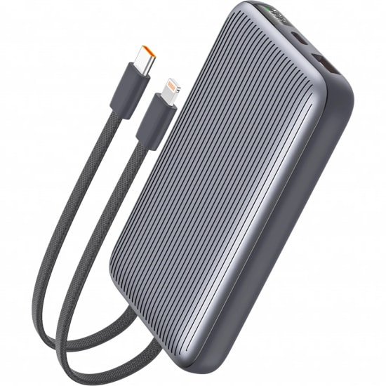 RealPower PB10KGR2-SIYAH 10000 mAh 22.5W Taşınabilir Powerbank - Hızlı Şarj Desteği, Led Göstergeli, Siyah Renk
