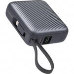 RealPower PB10KGR-SIYAH 10000 mAh 22.5W Taşınabilir Powerbank - Hızlı Şarj Desteği, Led Göstergeli, Siyah Renk