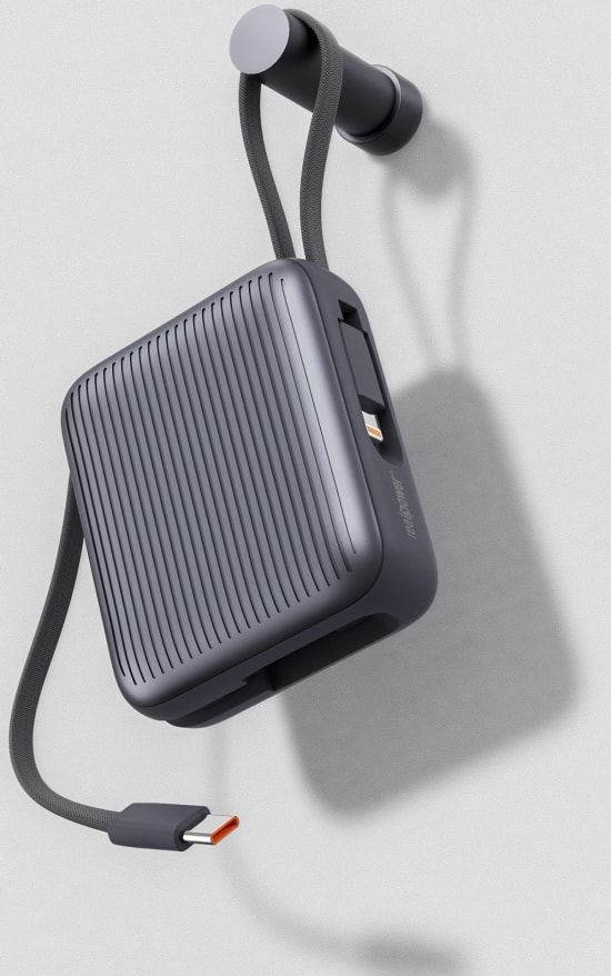 RealPower PB10KGR-SIYAH 10000 mAh 22.5W Taşınabilir Powerbank - Hızlı Şarj Desteği, Led Göstergeli, Siyah Renk