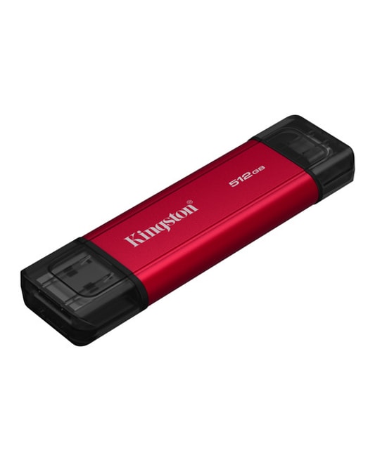 Kingston SPSD 512GB Dual USB-A/C Taşınabilir SSD (SPSD/512GB) - USB 3.2 Gen 2, 1050/950MB/s Hız, Kompakt Kırmızı Gövde