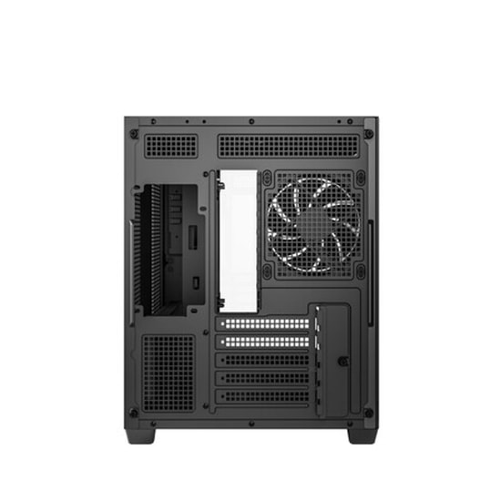 DeepCool CG330-3F Siyah Micro-ATX Oyuncu Kasası - 3x Fan, Mesh Panel, Temperli Cam Yan Panel, USB 3.0, PSU Yok
