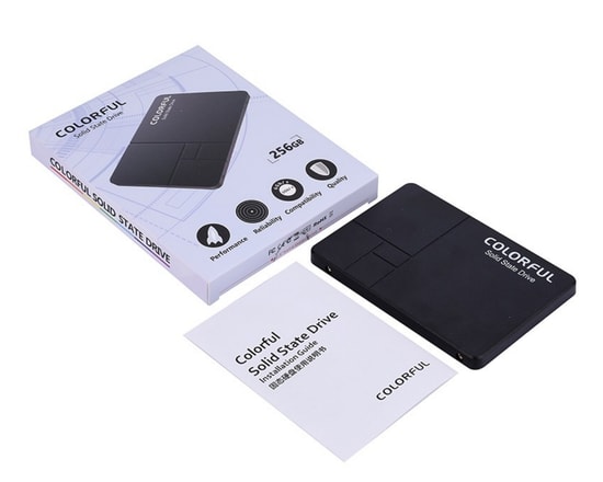 Colorful SL500 256GB 2.5" SATA 3 SSD (SL500-256GB-500MBS-450MBS) - 500MB/s Okuma, 450MB/s Yazma, 3D NAND Flash Disk