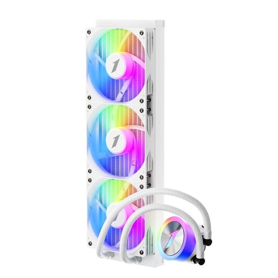 1st Player Thunderstorm TS1-360-WH Beyaz ARGB İşlemci Sıvı Soğutucu - 3x120mm Fan, 300W TDP, AM5/LGA1700 Uyumlu