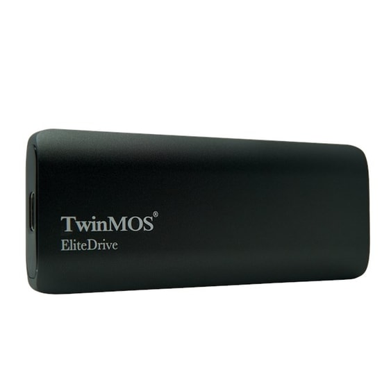 TwinMOS EliteDrive 1TB Koyu Gri Taşınabilir SSD (PSSD1TBMEDB) - USB 3.2, Type-C, Compact Tasarım Harici SSD