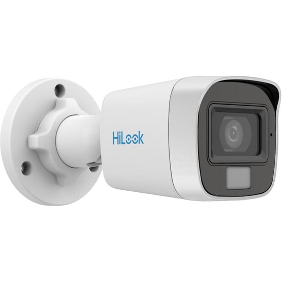 HiLook THC-B129-LPS 2MP ColorVu Analog Bullet Kamera - 2.8mm Sabit Lens, 20m Gece Görüş, Dahili Mikrofon, IP66 Koruma