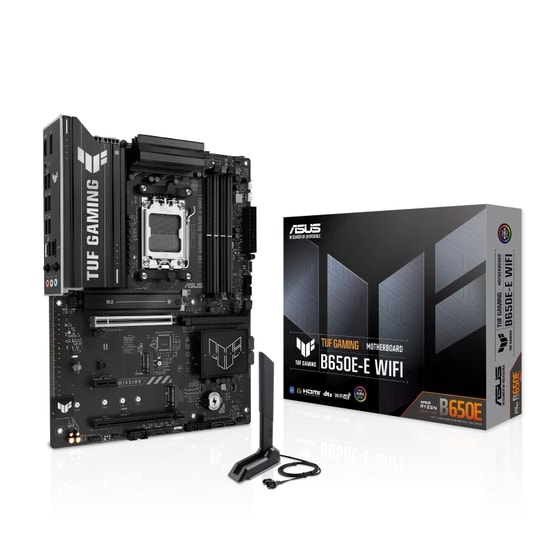 Asus TUF GAMING B650E-E WIFI AM5 DDR5 ATX Ana Kart - 8000MHz(OC), 3xM.2, PCIe 5.0, WiFi 6E, BT, Aura Sync RGB