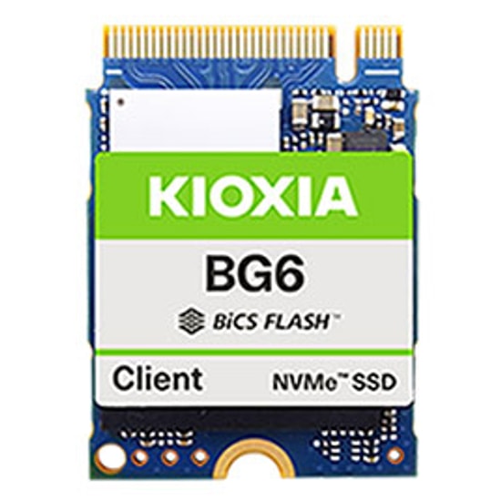 Kioxia KBG60ZNS256GAA1ARK 256GB BG6 NVMe M.2 2230 SSD - 4400MB/3000MB PCIe Gen4 x4, 150 TBW, 3D TLC BiCS Flash