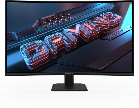 Gigabyte GS32QCA 31.5" 180Hz 1ms Curved VA QHD Oyuncu Monitörü - 2560x1440, 250cd, HDR Ready, HDMI 2.0, DP 1.4, Siyah