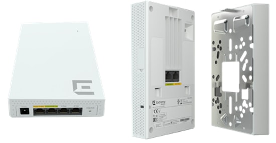 Extreme Networks AP302W-WR-R Indoor Access Point - Wi-Fi 6, 1200Mbps, 2x2:2 MIMO, 2 Port, BLE, Wallplate AP