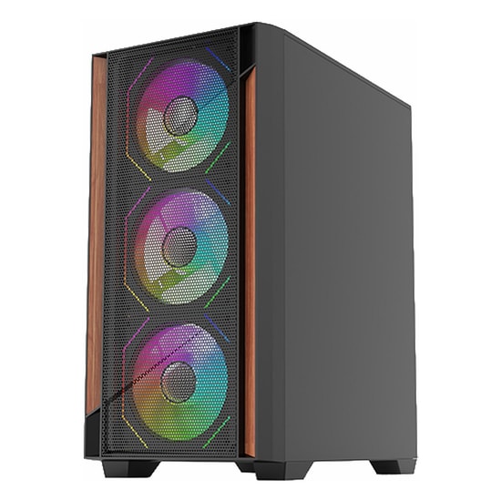 Frisby FC-8980G-550W Mid Tower Gaming Kasa - 4x12cm ARGB Fan, Temperli Cam, Micro-ATX, 1x3.5, 1x2.5 Disk Yuvası
