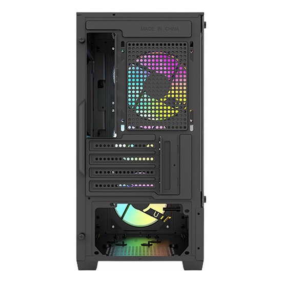 Frisby FC-8980G-550W Mid Tower Gaming Kasa - 4x12cm ARGB Fan, Temperli Cam, Micro-ATX, 1x3.5, 1x2.5 Disk Yuvası