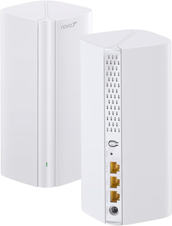 Tenda ME6PRO-2-PACK BE5100 Wi-Fi 7 Mesh Sistemi - 5011 Mbps, Dual Band, NFC, 5x FEM, İkili Paket Access Point Router