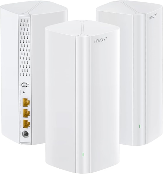 Tenda ME3PRO-3-PACK BE3600 Wi-Fi 7 Mesh Sistemi - 3570 Mbps, Dual Band, 5x FEM, Xtra Range 2.0, Üçlü Paket Router