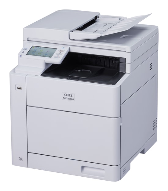 OKI 9006252 MC554DN A4 Çok Fonksiyonlu Renkli Lazer Yazıcı - 32ppm, Tarayıcı, Fotokopi, Faks, Otomatik Dubleks