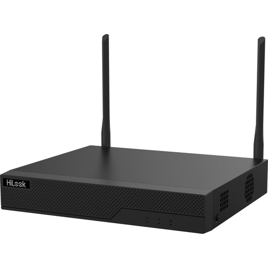 HiLook NVR-104MH-Q/W 4 Kanal 4MP Wi-Fi NVR Kayıt Cihazı - H.265+, Çift Anten, 1x6TB HDD Desteği, Metal Kasa, IP Desteği