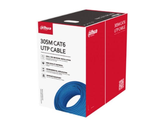 Dahua DH-PFM923I-6UN-C CAT6 Mavi Network Kablosu - 305 Metre, LSZH Kılıf, %99.97 Oksijensiz Bakır, Beyaz Renk Kablo