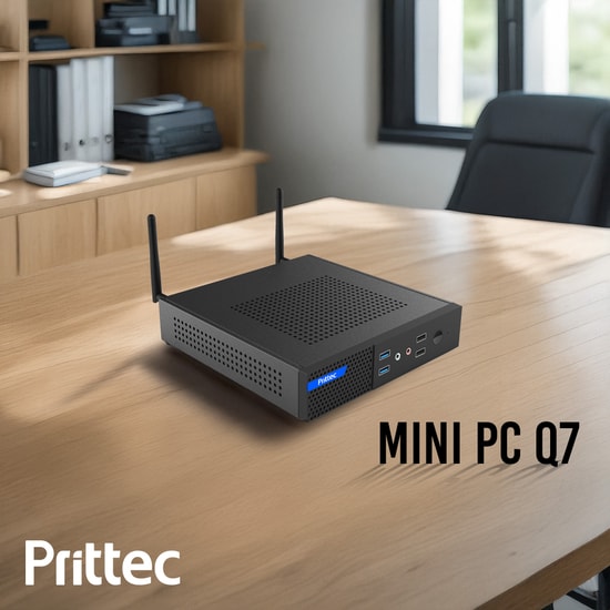Prittec OX7 Q7-TH610L-I5-14400-16-512 Mini PC - Intel Core i5-14400, 16GB RAM, 512GB SSD, FreeDOS Bilgisayar
