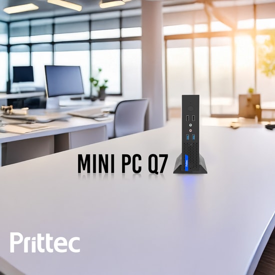 Prittec OX7 Q7-TH610L-I5-14400-16-512 Mini PC - Intel Core i5-14400, 16GB RAM, 512GB SSD, FreeDOS Bilgisayar