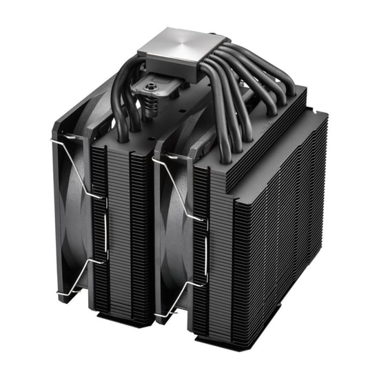 FSP MP7-B-SIYAH Kule Tipi İşlemci Soğutucu - 2x120mm Fan, 6 Isı Borusu, 76 CFM, ARGB, Intel ve AMD Uyumlu