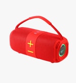 LinkTech Q224 RhythmGlow RGB Işıklı Taşınabilir Kırmızı TWS Bluetooth Hopalör - 2x8W Ses, 1500mAh Pil, SD Kart, USB, AUX