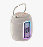 LinkTech Q226 Ritim LED Işıklı 10W TWS Gri Bluetooth Hoparlör - 2400mAh Batarya, IPX5, SD Kart, USB, AUX, 10m Menzil