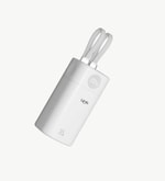 LinkTech MP13 35W USB-C ve Lightning Kablolu 20000mAh Hızlı Şarj Beyaz Powerbank - Dijital Ekranlı, PD 3.0, PPS, QC 4.0+