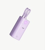 LinkTech MP13 35W USB-C ve Lightning Kablolu 20000mAh Hızlı Şarj Mor Powerbank - Dijital Ekranlı, PD 3.0, PPS, QC 4.0+