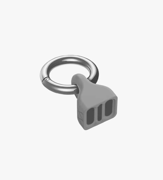 LinkTech K623 Ultra Hızlı USB 4.0 USB-C To USB-C 240W Gri Anahtarlık Şarj Kablosu - 6A, 240W Güç, 13.2cm Kablo