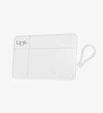 LinkTech G103 2si 1 Arada Takip Özellikli Kayıp Önleyici Beyaz Dijital Kartvizit - Kablosuz Şarj, IP67, GPS, NFC, 100mAh