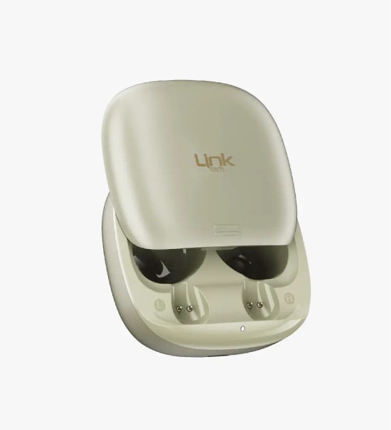 LinkTech TW49 Premium ENC 4 Mikrafonlu TWS Çöl Rengi Bluetooth Kulaklık - 75 Saat Müzik, BT 6.0, 500mAh Pil, 13mm Sürücü