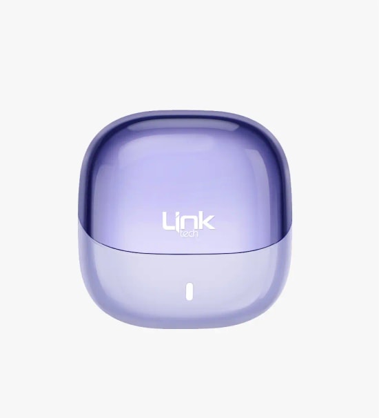 LinkTech S161 4 Mikrofonlu ENC TWS Mor Bluetooth Kulaklık - BT 5.4, ENC Gürültü Önleyici, USB Tip-C Şarj, 13mm Sürücü