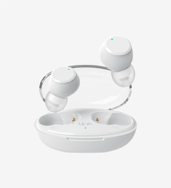 LinkTech DOT1 Eco Bluetooth Beyaz TWS Kulaklık - Şeffaf Kapak, 300 mAh Batarya, USB Tip-C Şarj, JL6973 D4 Çip